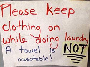 Laundry Room Etiquette or Why Should Get Your Own Portable Washer & Dryer