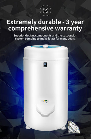 Image of Ninja 3200 RPM Portable Centrifugal Spin Dryer with High Tech Suspension System (Blue)