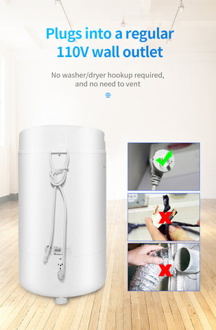 Image of Ninja 3200 RPM Portable Centrifugal Spin Dryer with High Tech Suspension System (Blue)