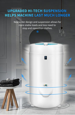 Image of Ninja 3200 RPM Portable Centrifugal Spin Dryer with High Tech Suspension System (Blue)