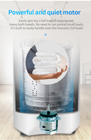 Image of Ninja 3200 RPM Portable Centrifugal Spin Dryer with High Tech Suspension System (Blue)