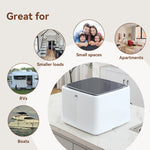 iWash 4.4Lbs Capacity Countertop AI Fully Automatic Compact Portable Washing Machine