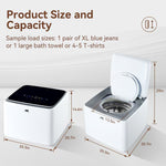 iWash 4.4Lbs Capacity Countertop AI Fully Automatic Compact Portable Washing Machine