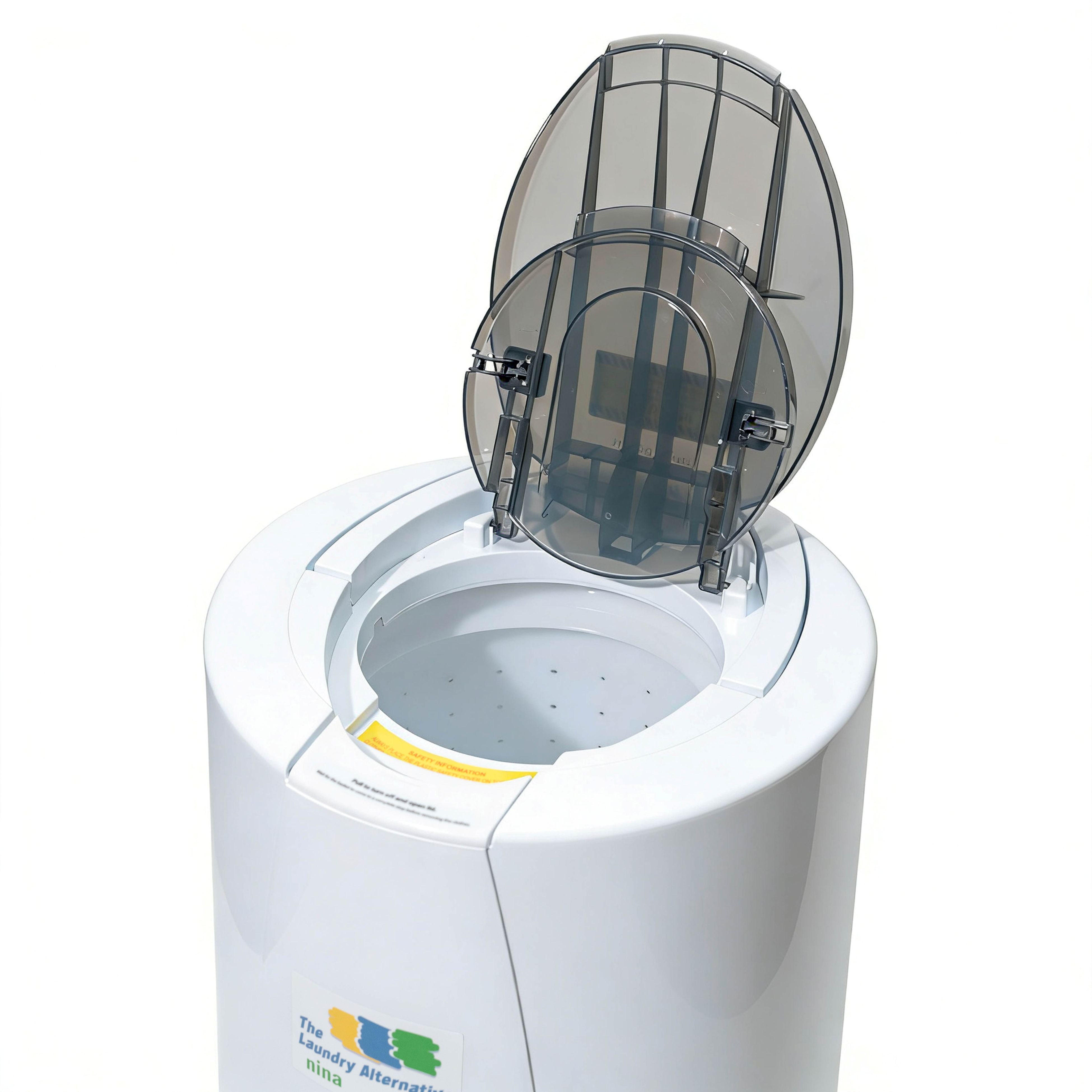 Nina Soft 1800 RPM Portable Centrifugal Spin Dryer with High Tech Suspension System (White)