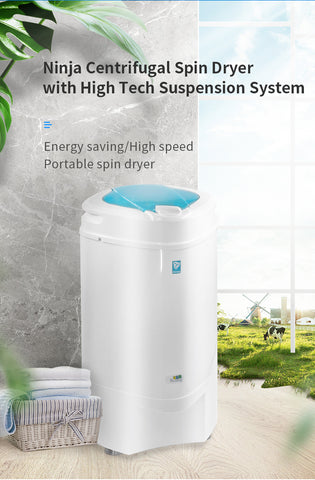 Image of Ninja 3200 RPM Portable Centrifugal Spin Dryer with High Tech Suspension System  (Blue)