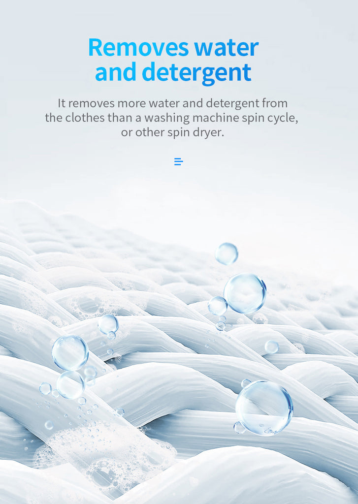 Ninja 3200 RPM Portable Centrifugal Spin Dryer with High Tech Suspension System  (Blue)